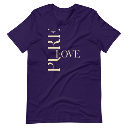 "Pure Love" Modern Typography Shirt – Premium Aesthetic Graphic Tee