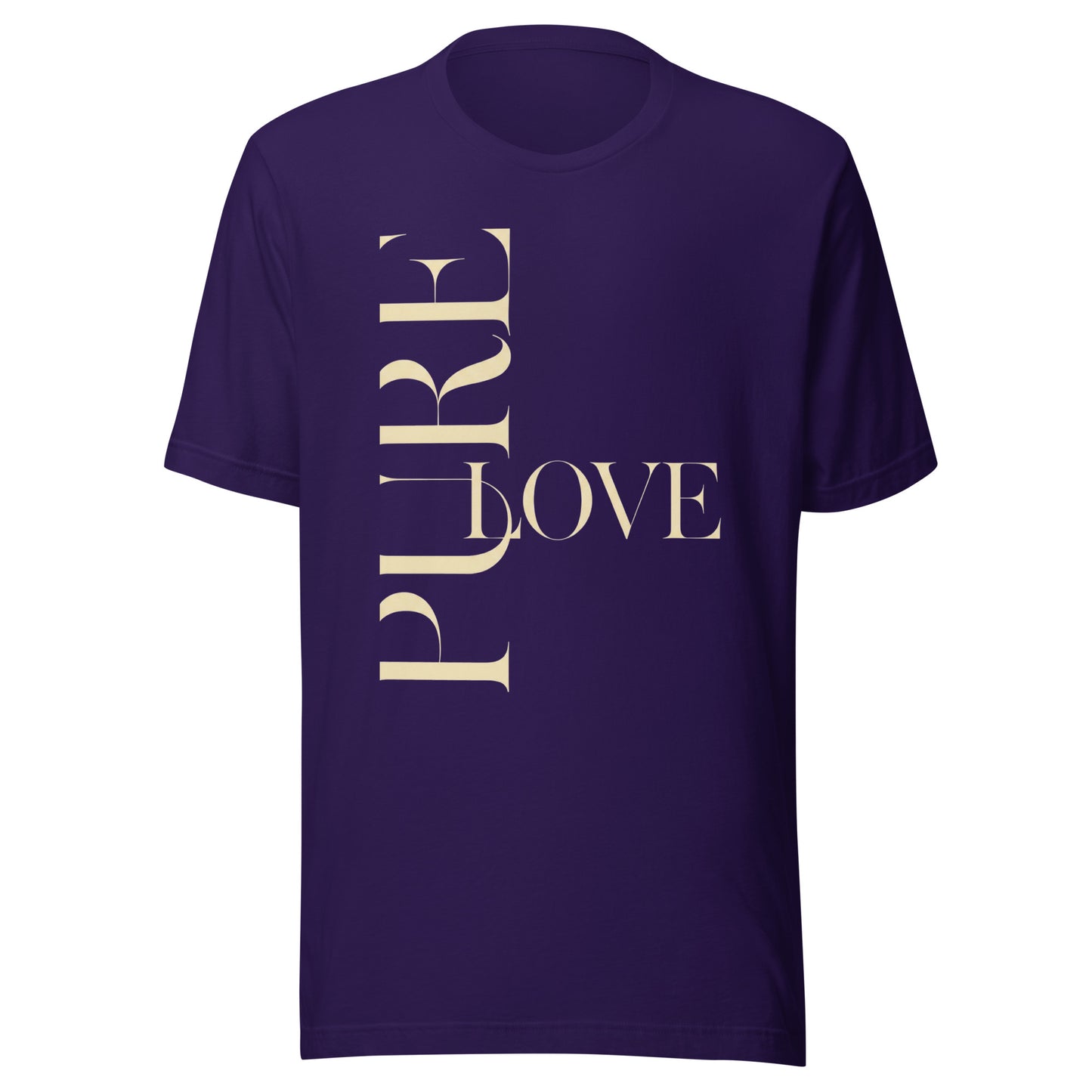 "Pure Love" Modern Typography Shirt – Premium Aesthetic Graphic Tee