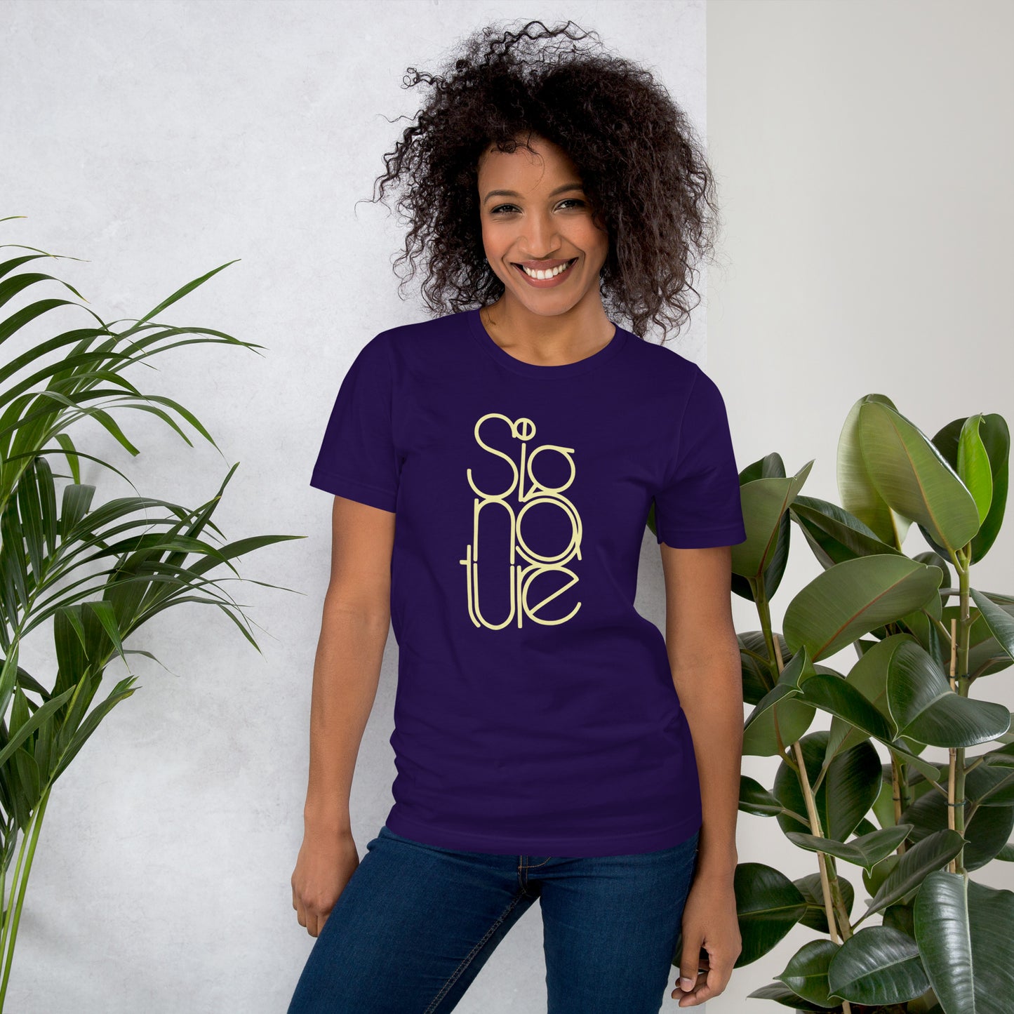 The Signature Tee - Minimalist Typographic Luxury Graphic T-Shirt