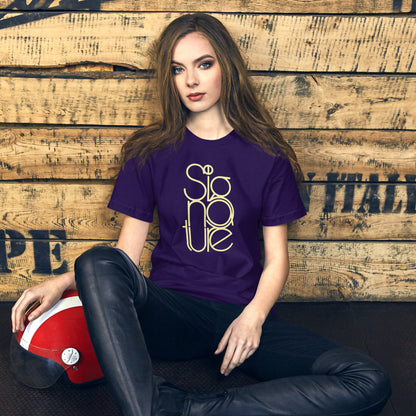The Signature Tee - Minimalist Typographic Luxury Graphic T-Shirt