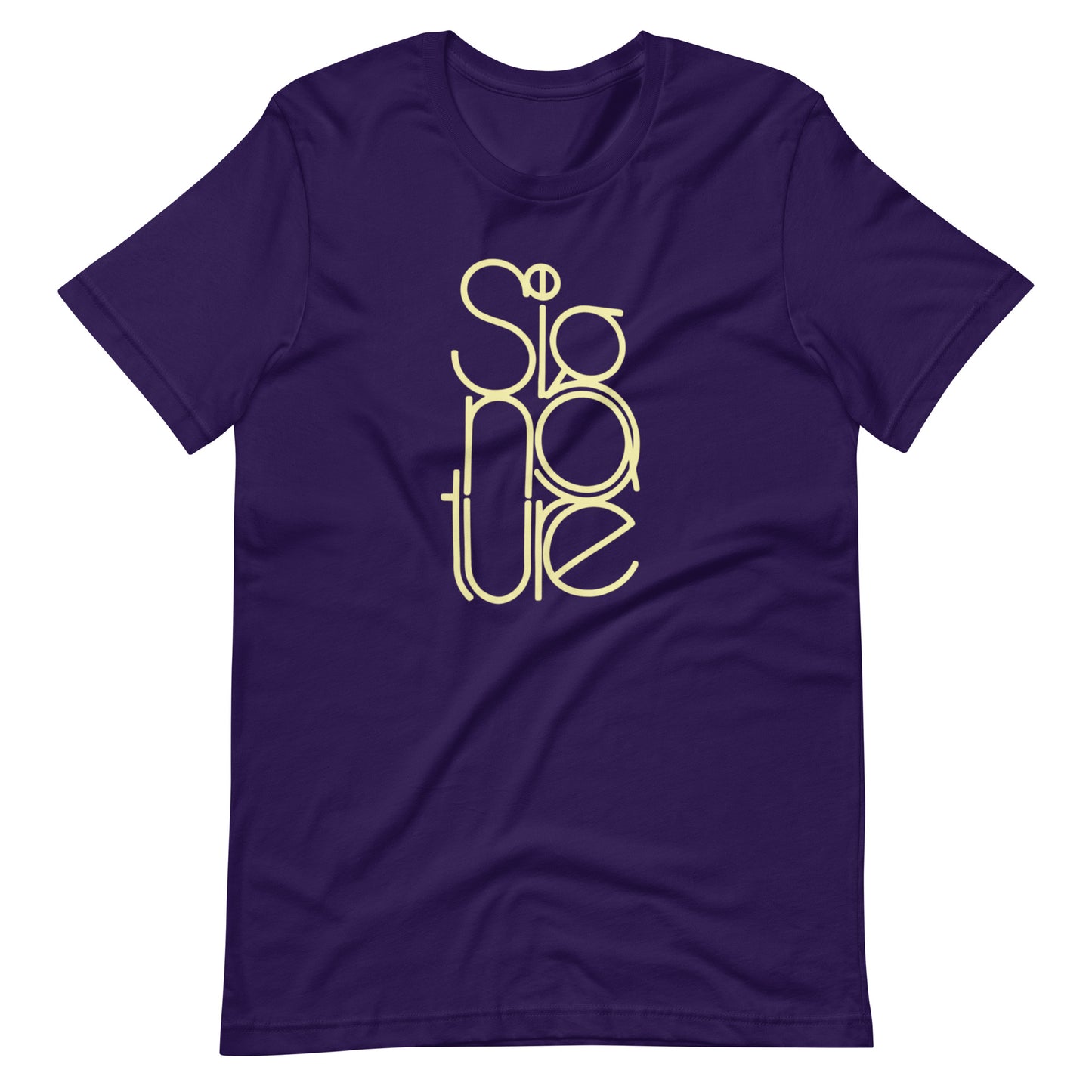 The Signature Tee - Minimalist Typographic Luxury Graphic T-Shirt