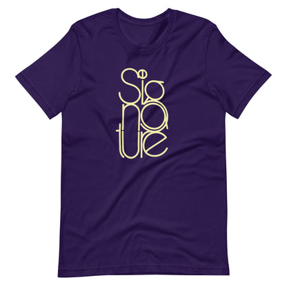The Signature Tee - Minimalist Typographic Luxury Graphic T-Shirt