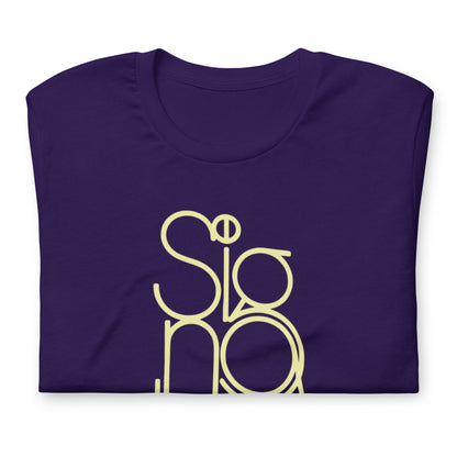 The Signature Tee - Minimalist Typographic Luxury Graphic T-Shirt