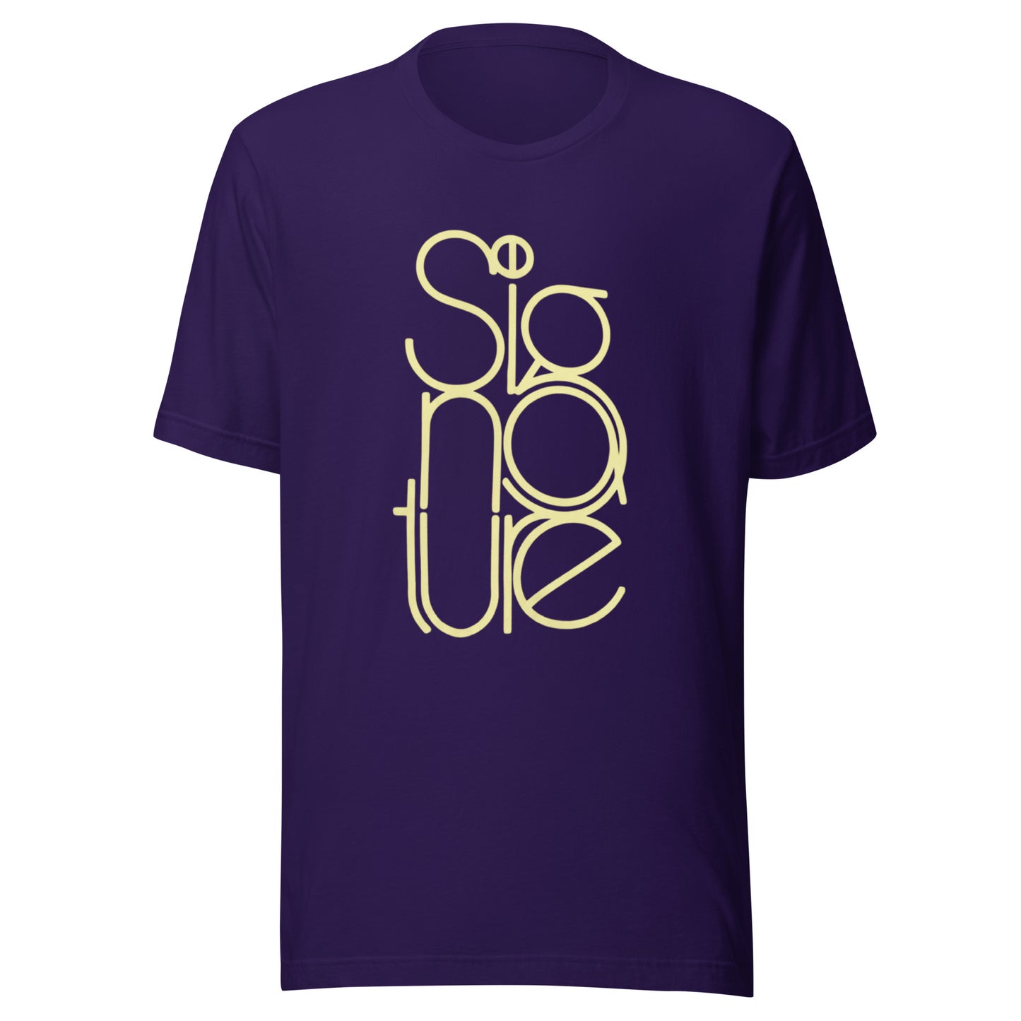 The Signature Tee - Minimalist Typographic Luxury Graphic T-Shirt