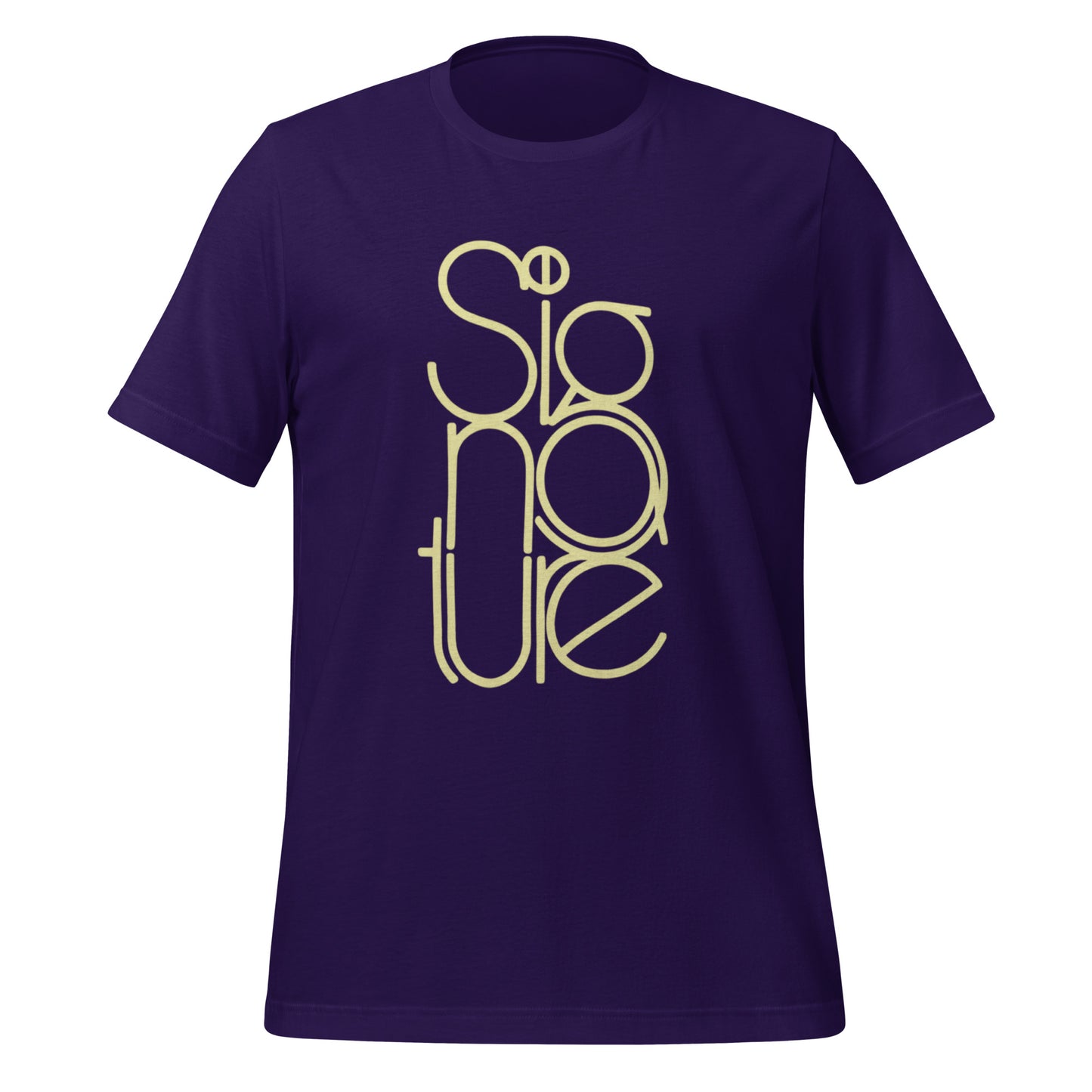 The Signature Tee - Minimalist Typographic Luxury Graphic T-Shirt