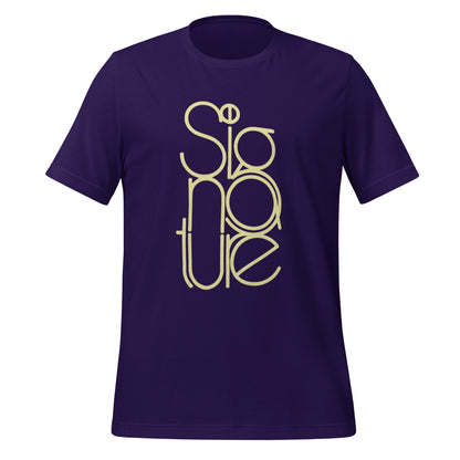 The Signature Tee - Minimalist Typographic Luxury Graphic T-Shirt