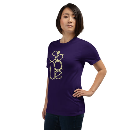 The Signature Tee - Minimalist Typographic Luxury Graphic T-Shirt
