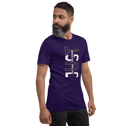Stay Strong Vertical Typographic Tee - Modern Minimalist Urban Streetwear T-Shirt