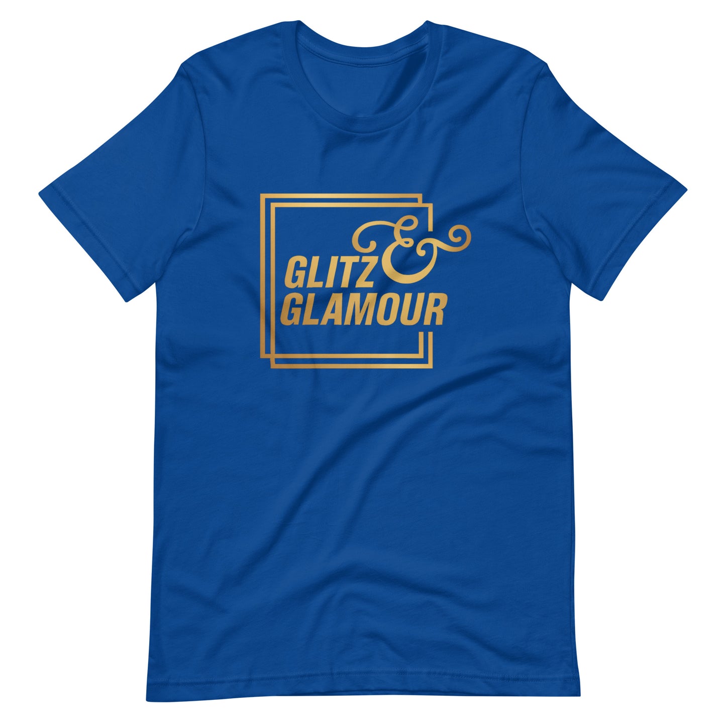 Elyx "Glitz & Glamour" Gold Minimalist Aesthetic Women Graphic Tee