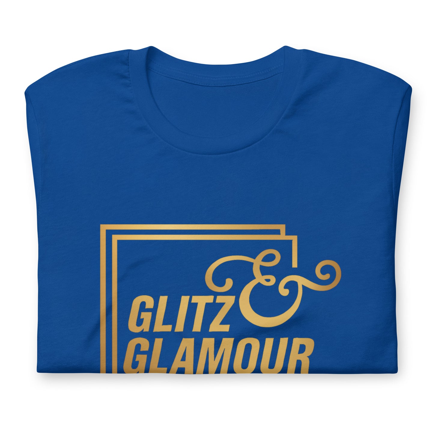 Elyx "Glitz & Glamour" Gold Minimalist Aesthetic Women Graphic Tee