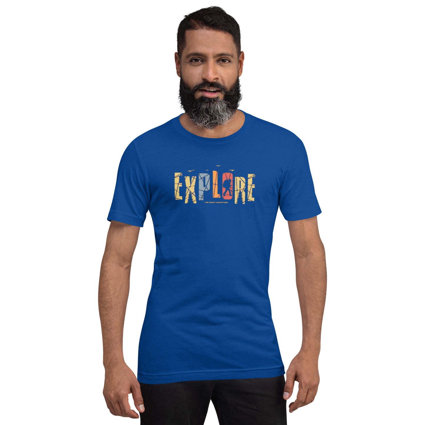 Explore The Great Adventure Graphic Tee - Retro Boho Nature & Hiking T-Shirt