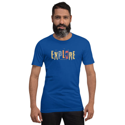 Explore The Great Adventure Graphic Tee - Retro Boho Nature & Hiking T-Shirt