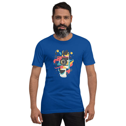 Photographer Gift Shirt - Vintage Camera Graphic Tee - Aesthetic Geometric Apparel