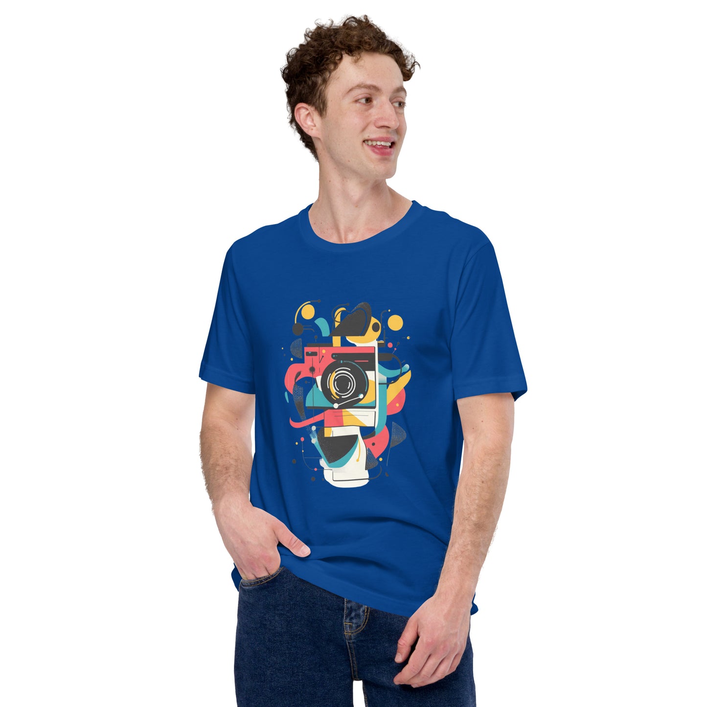 Photographer Gift Shirt - Vintage Camera Graphic Tee - Aesthetic Geometric Apparel