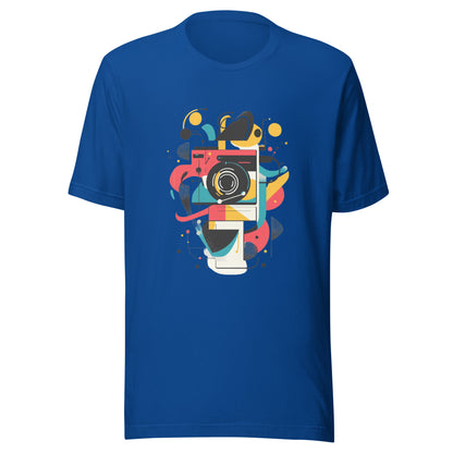 Photographer Gift Shirt - Vintage Camera Graphic Tee - Aesthetic Geometric Apparel