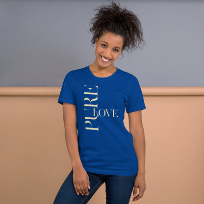 "Pure Love" Modern Typography Shirt – Premium Aesthetic Graphic Tee