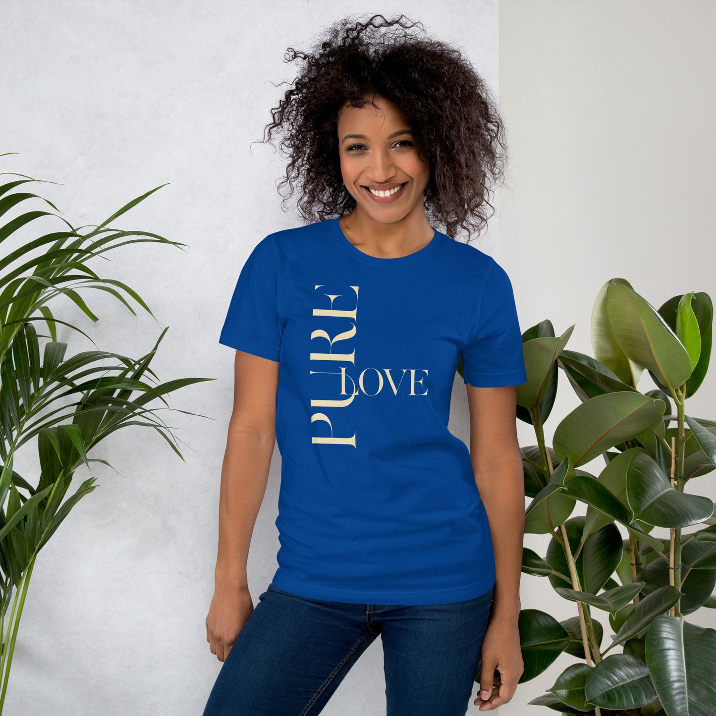 "Pure Love" Modern Typography Shirt – Premium Aesthetic Graphic Tee