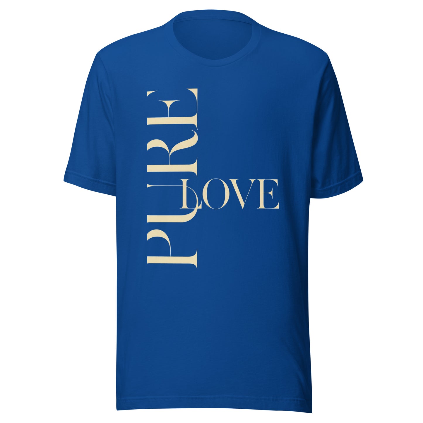 "Pure Love" Modern Typography Shirt – Premium Aesthetic Graphic Tee