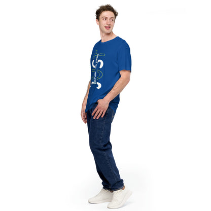 Stay Strong Vertical Typographic Tee - Modern Minimalist Urban Streetwear T-Shirt