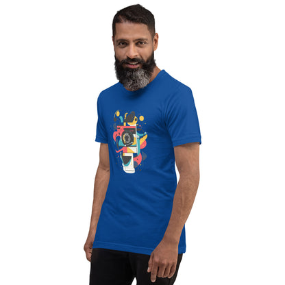 Photographer Gift Shirt - Vintage Camera Graphic Tee - Aesthetic Geometric Apparel