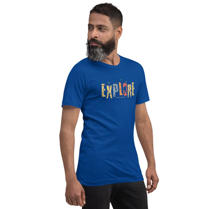 Explore The Great Adventure Graphic Tee - Retro Boho Nature & Hiking T-Shirt
