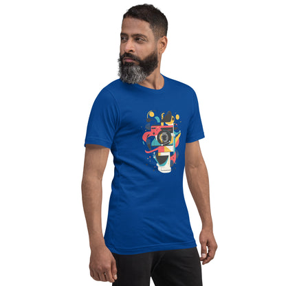 Photographer Gift Shirt - Vintage Camera Graphic Tee - Aesthetic Geometric Apparel