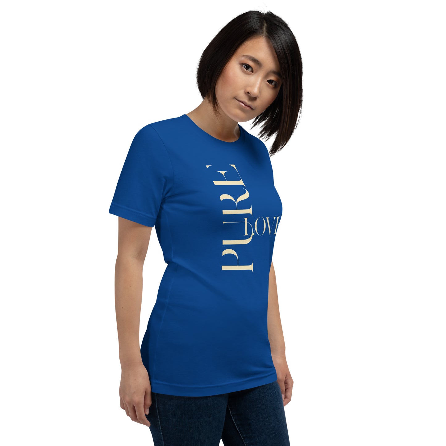 "Pure Love" Modern Typography Shirt – Premium Aesthetic Graphic Tee