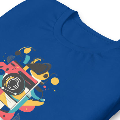 Photographer Gift Shirt - Vintage Camera Graphic Tee - Aesthetic Geometric Apparel