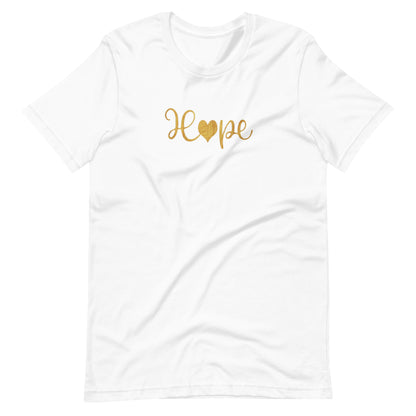 Elyx "Hope" Elegant Calligraphy Tee – Modern Minimalist Collection