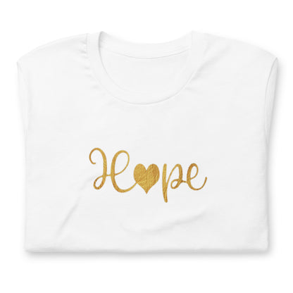 Elyx "Hope" Elegant Calligraphy Tee – Modern Minimalist Collection