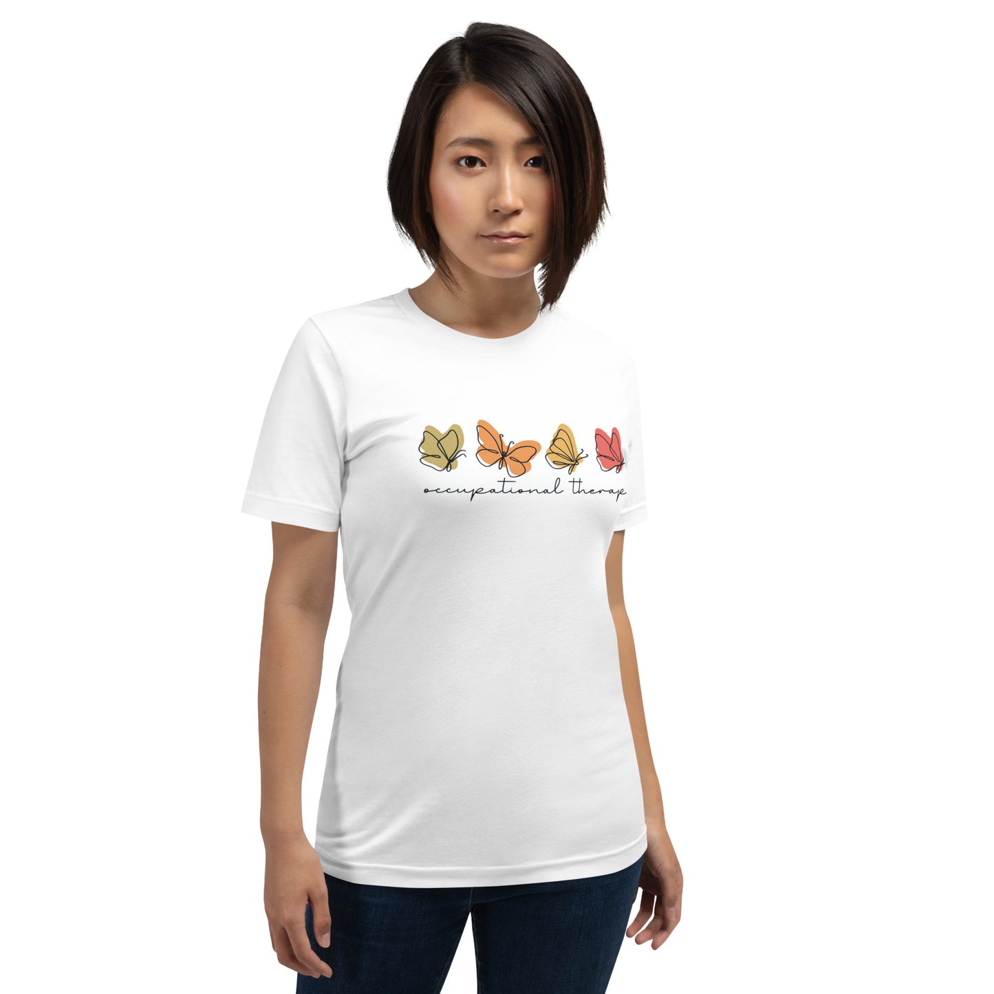 Elyx Aesthetic Occupational Therapy Butterflies Woman Graphic Tee