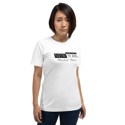 Elyx New York Minimalist City Typography Woman Graphic Tee