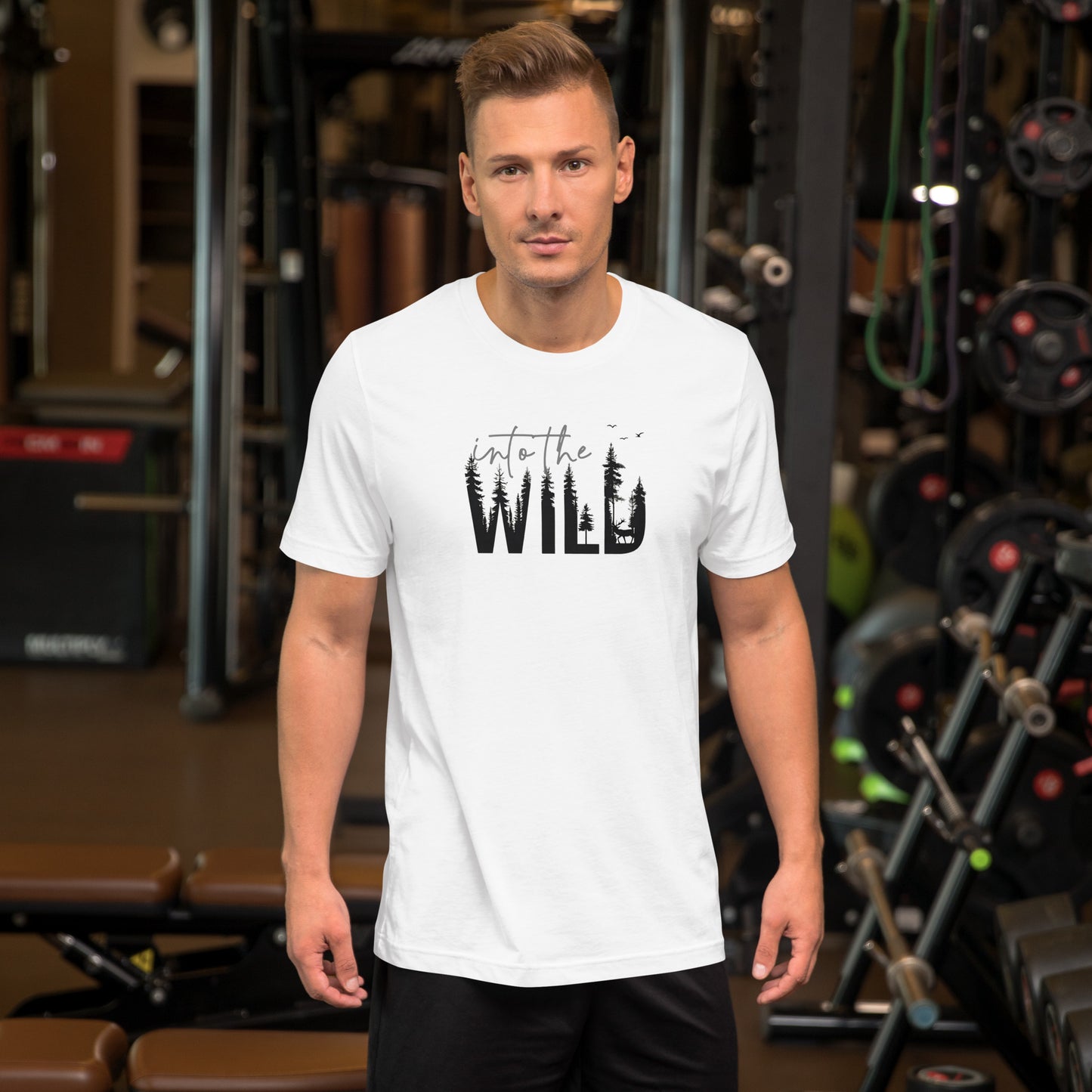 Embrace the Great Outdoors with the "Into the Wild" Premium Men's Graphic Tee