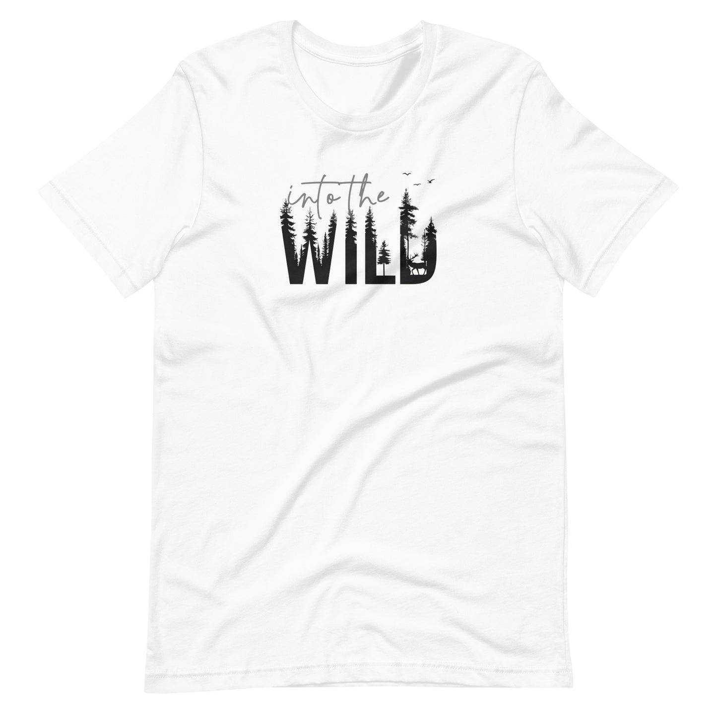 Embrace the Great Outdoors with the "Into the Wild" Premium Men's Graphic Tee