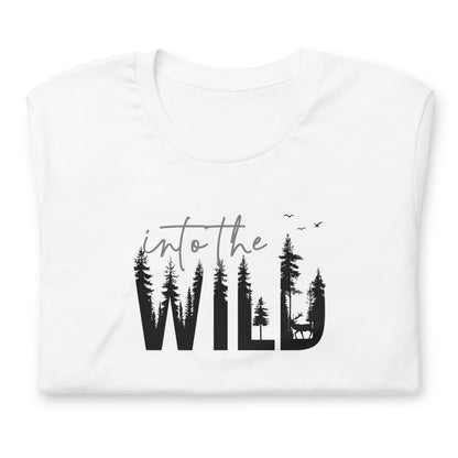 Embrace the Great Outdoors with the "Into the Wild" Premium Men's Graphic Tee