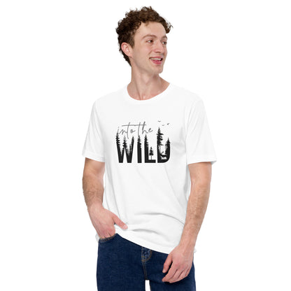 Embrace the Great Outdoors with the "Into the Wild" Premium Men's Graphic Tee