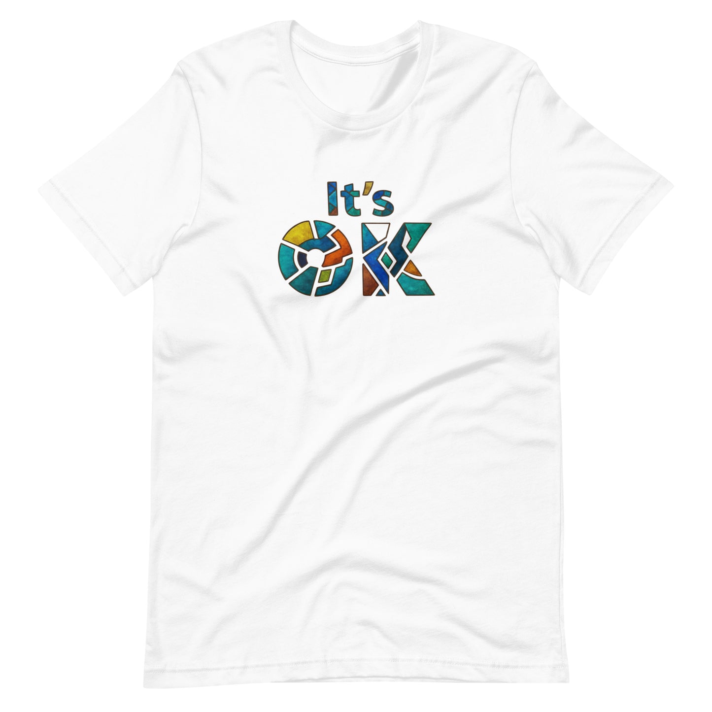 It's OK Mosaic Typography Tee - Premium Men's Casual Comfort Cotton Top