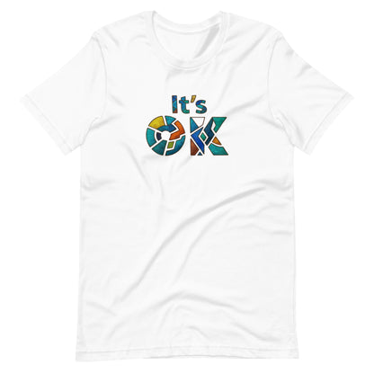 It's OK Mosaic Typography Tee - Premium Men's Casual Comfort Cotton Top