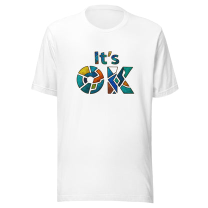 It's OK Mosaic Typography Tee - Premium Men's Casual Comfort Cotton Top