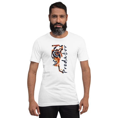 Predator Tiger Eye Graphic Tee - Minimalist Luxe Streetwear T-Shirt