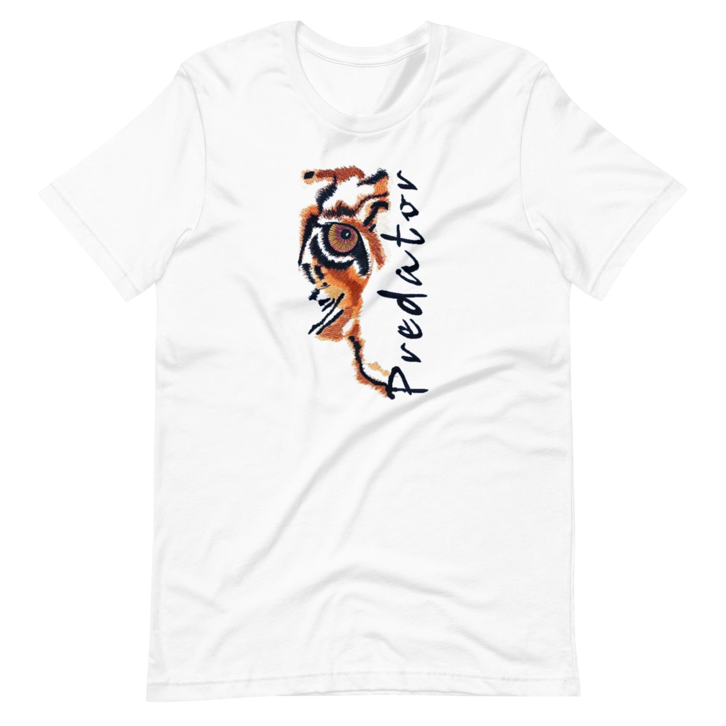Predator Tiger Eye Graphic Tee - Minimalist Luxe Streetwear T-Shirt