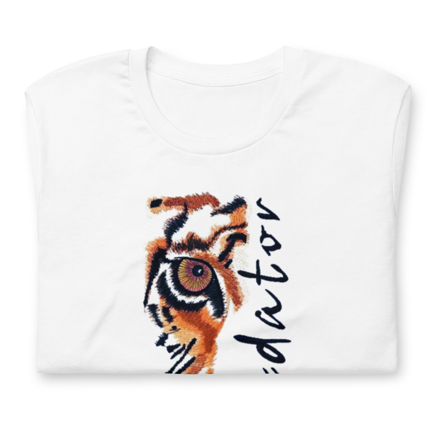 Predator Tiger Eye Graphic Tee - Minimalist Luxe Streetwear T-Shirt