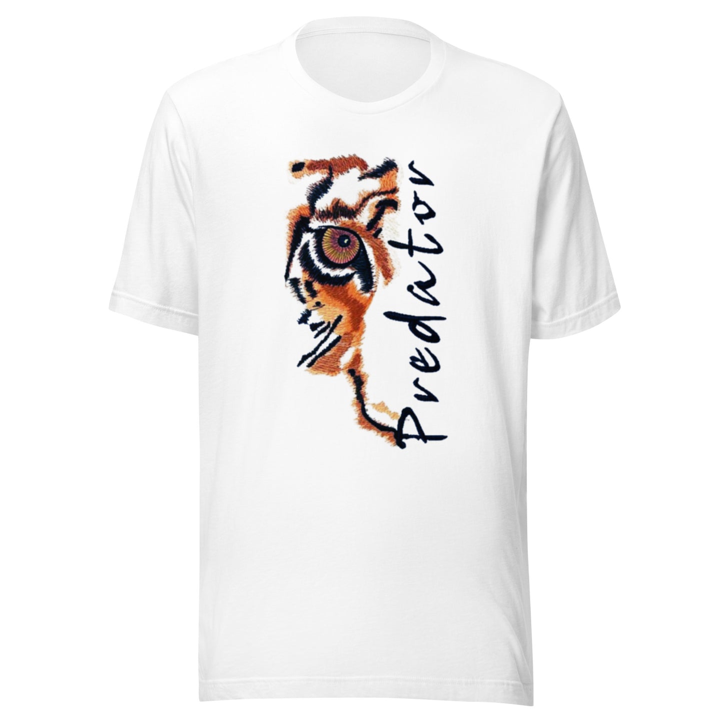 Predator Tiger Eye Graphic Tee - Minimalist Luxe Streetwear T-Shirt