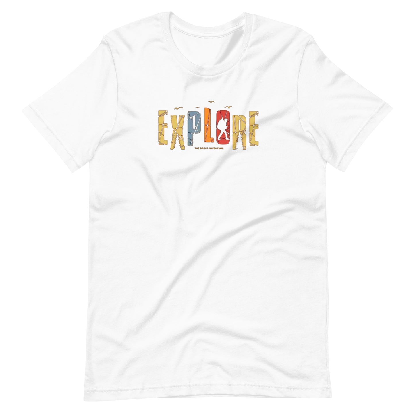 Explore The Great Adventure Graphic Tee - Retro Boho Nature & Hiking T-Shirt