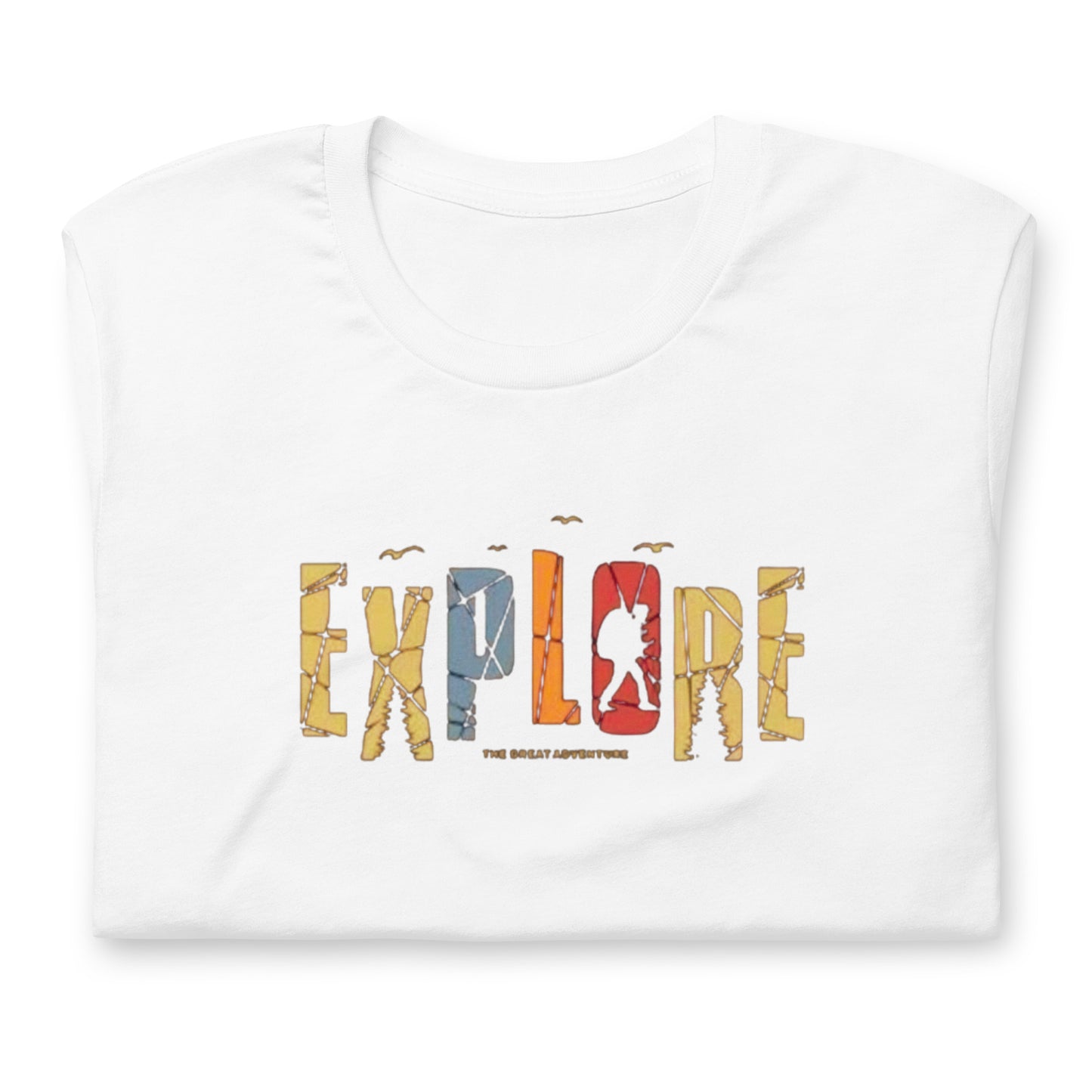Explore The Great Adventure Graphic Tee - Retro Boho Nature & Hiking T-Shirt