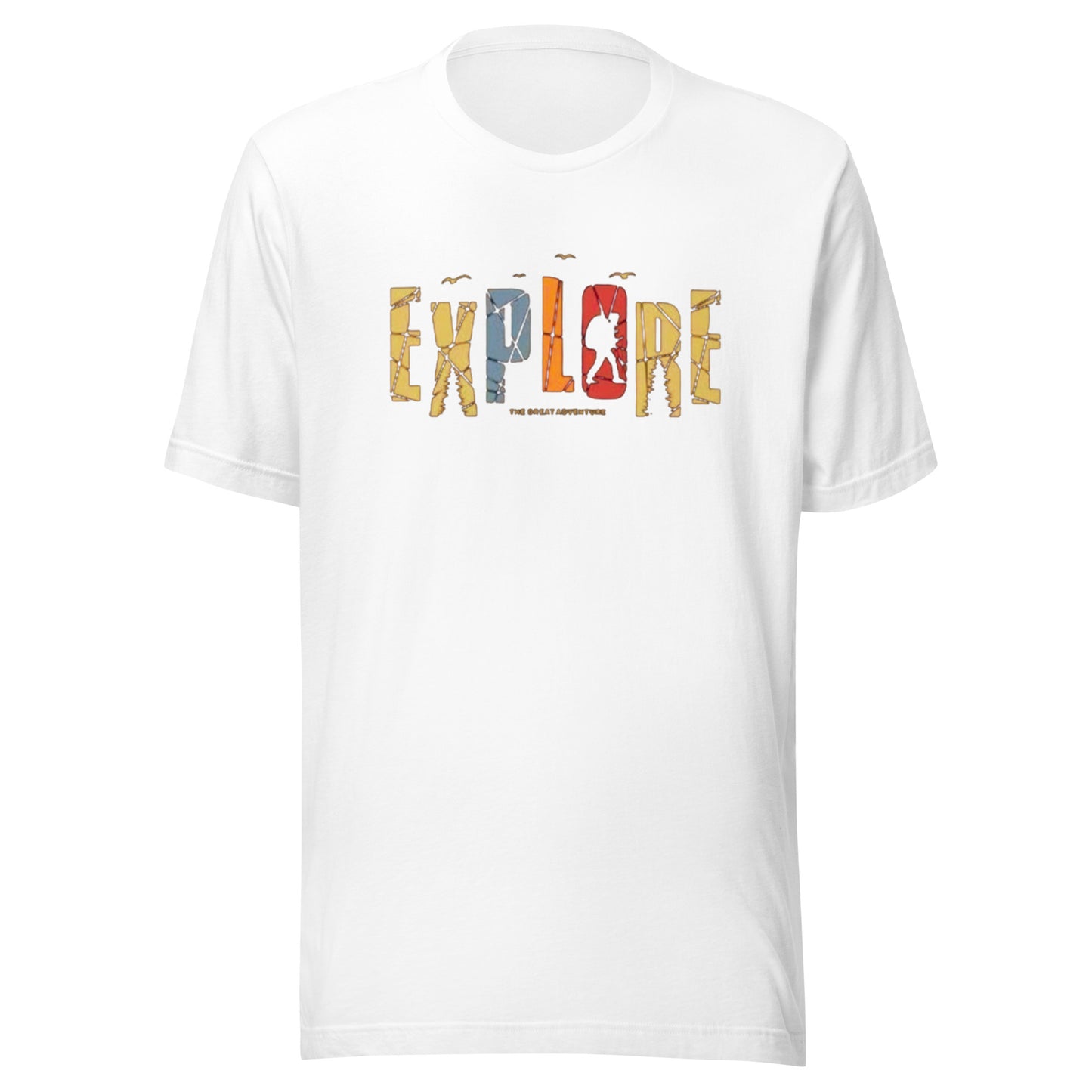 Explore The Great Adventure Graphic Tee - Retro Boho Nature & Hiking T-Shirt