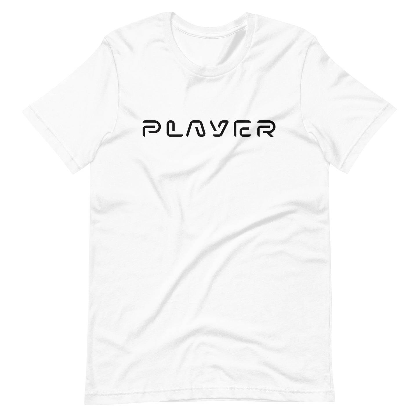 Player Futuristic Typographic Tee - Minimalist Cyber Streetwear T-Shirt