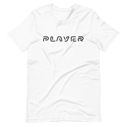 Player Futuristic Typographic Tee - Minimalist Cyber Streetwear T-Shirt