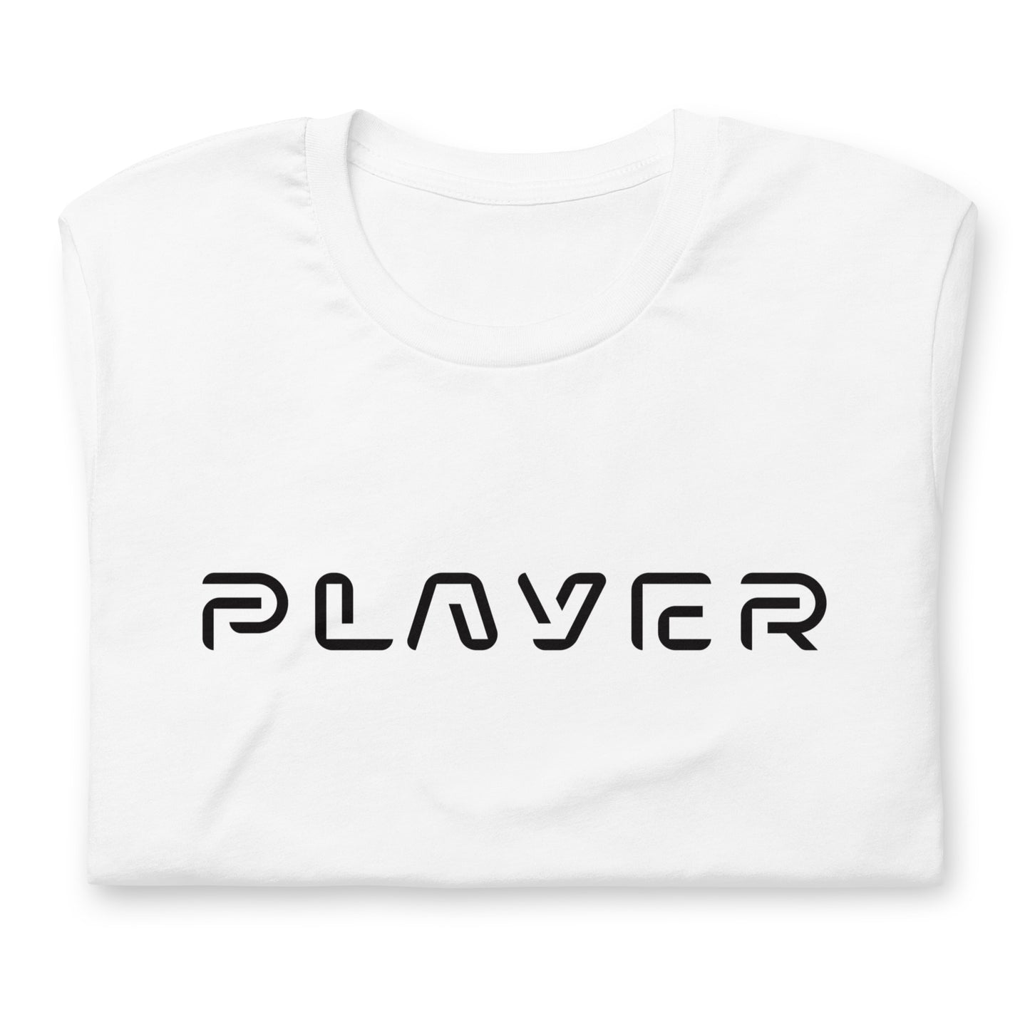 Player Futuristic Typographic Tee - Minimalist Cyber Streetwear T-Shirt