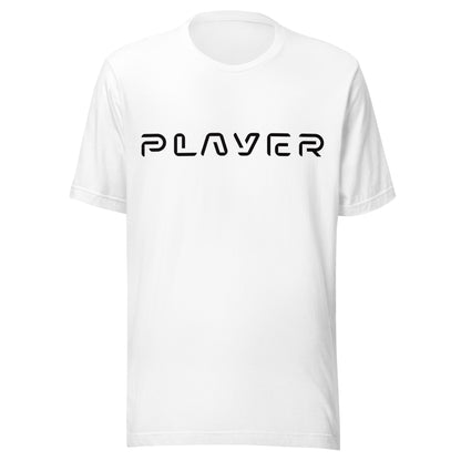 Player Futuristic Typographic Tee - Minimalist Cyber Streetwear T-Shirt